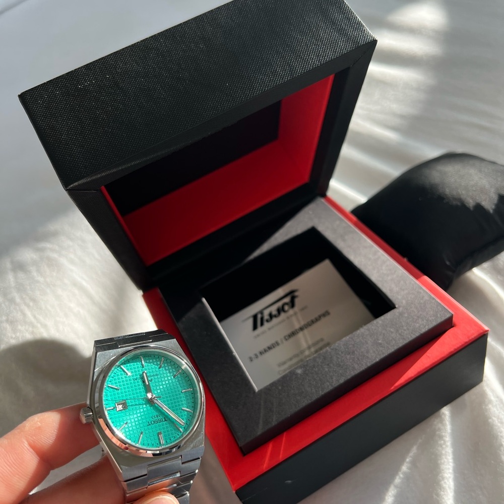 Tissot PRX automatic Tiffany Blue Dial